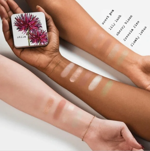 Stila Pocket Play Shadow Pallet Pretty Petal Metallic NIB - Picture 3 of 4